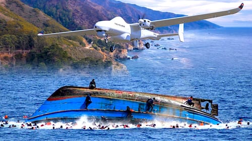 Des drones pourraient bientôt larguer des radeaux de sauvetage aux migrants en mer Méditerranée