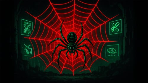Soie d’araignée rouge fluo : révolution scientifique ou coup de com’ ?